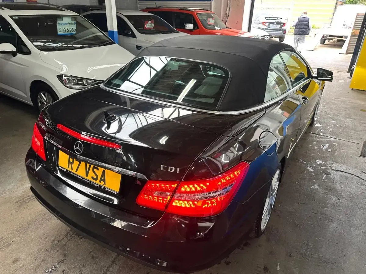 Used Mercedes E220 2011 Black Cabriolet