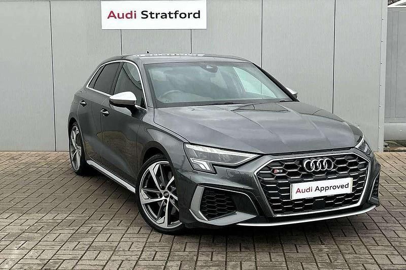 Grey Used 2022 Audi S3 Sportback Comfort Hatchback | £29,985 (Fair price) - Image 1/4
