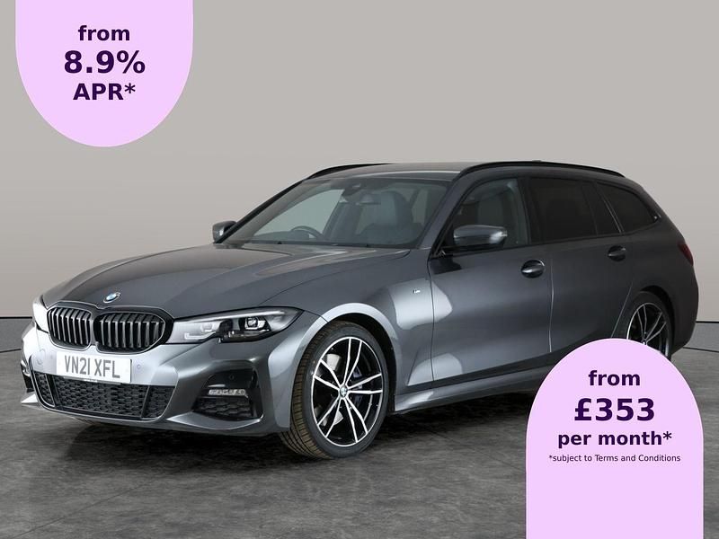 Grey Used 2021 BMW 320 M Sport Estate | £23,555 (Fair price) - Image 1/2