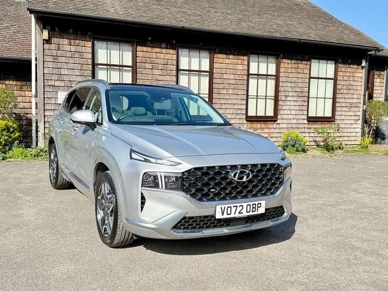 Silver Used 2022 Hyundai Santa Fe Ultimate SUV | £33,350 (A bit pricey) - Image 1/4