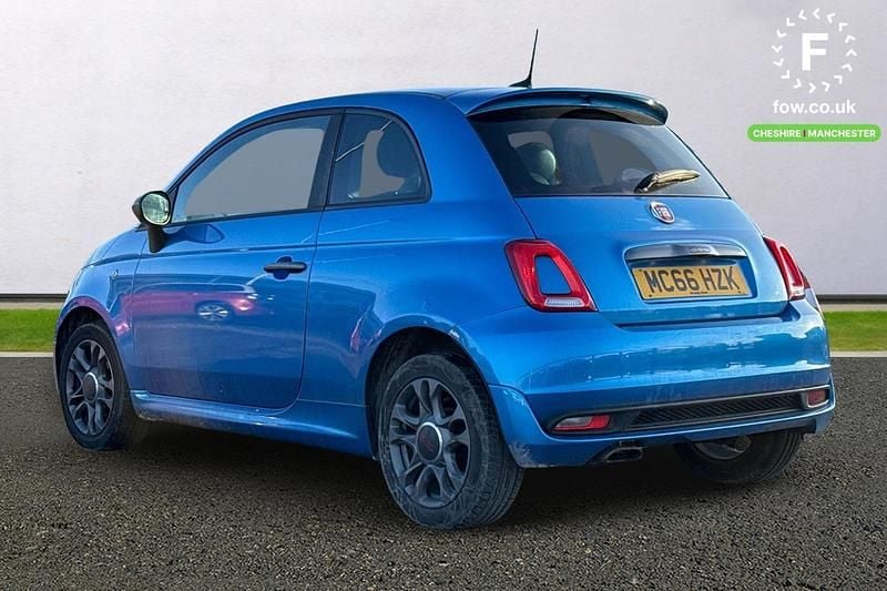 Used Fiat 500 S 69 HP (50 kW) 2017 Blue Hatchback