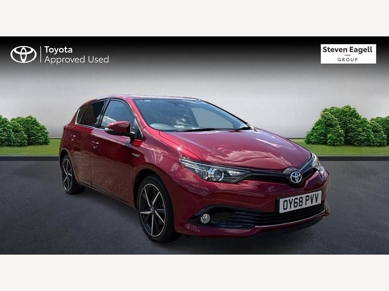 Red Used 2018 Toyota Auris Hybrid Design Hatchback | £12,633 (Fair price) - Image 1/3