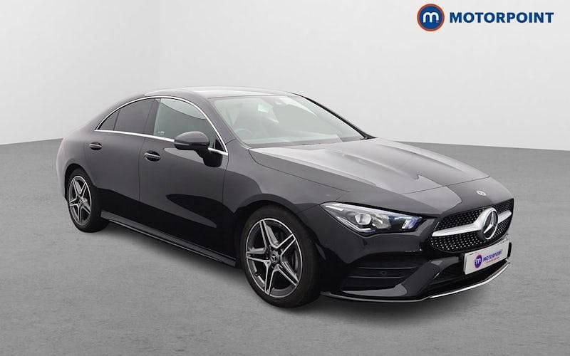 Black Used 2022 Mercedes CLA180 AMG line Sedan | £21,199 (Good price) - Image 1/4