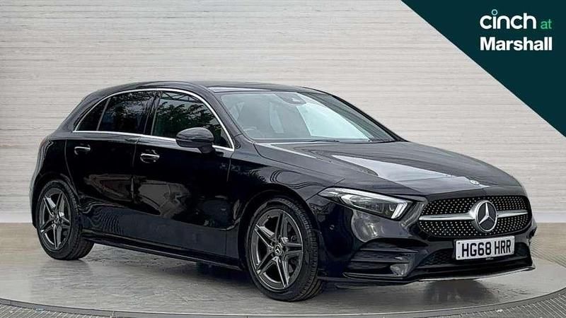 Black Used 2019 Mercedes A180 AMG Line Premium Plus Hatchback | £17,429 (Fair price) - Image 1/4
