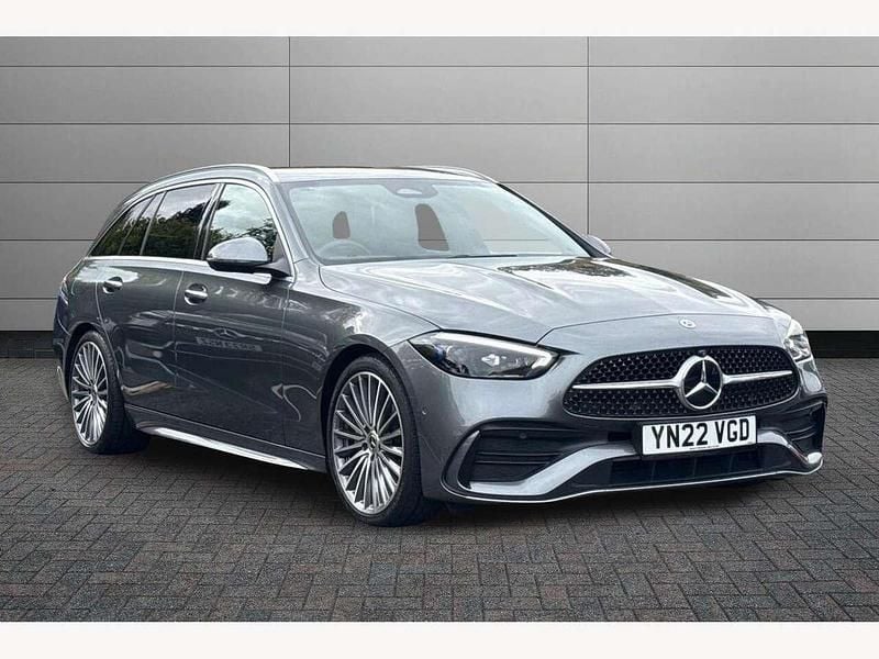 Grey Used 2022 Mercedes C200 AMG Line Premium Estate | £29,250 (Fair price) - Image 1/4
