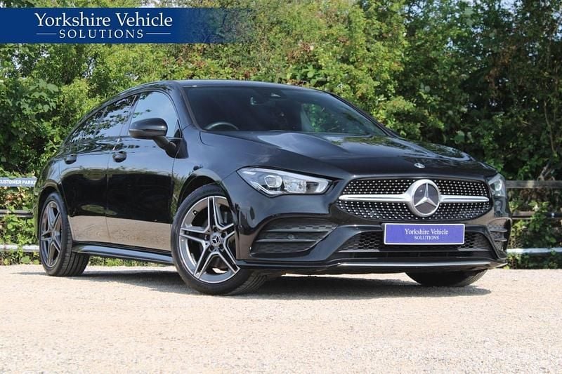 Black Used 2020 Mercedes CLA200 AMG line Estate | £19,489 (Good price) - Image 1/4