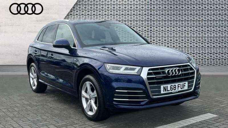 Blue Used 2018 Audi Q5 S-Line SUV | £21,317 (Fair price) - Image 1/4
