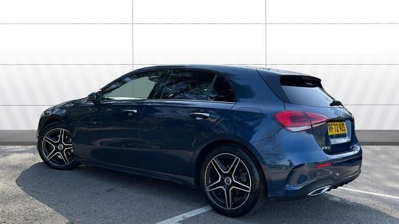 Used Mercedes A180 AMG Line Premium 136 HP (100 kW) 2023 Blue Hatchback