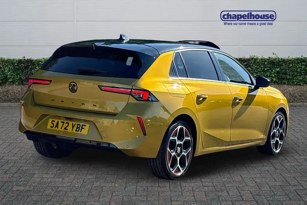 Used Vauxhall Astra GS Line 2022 Yellow and black Hatchback