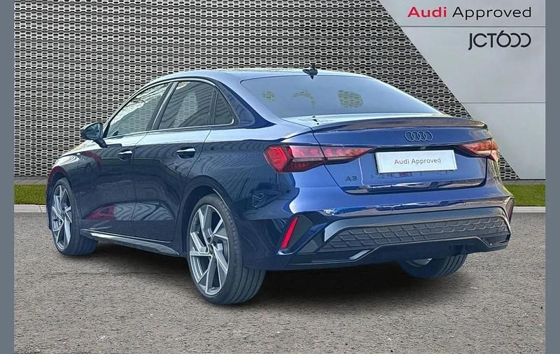 Used Audi A3 Black Edition 147 HP (108 kW) 2025 Blue Sedan