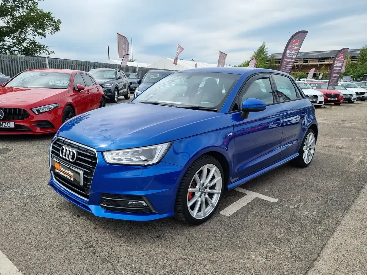 Used Audi A1 Sportback S-Line 125 HP (91 kW) 2015 Blue Hatchback