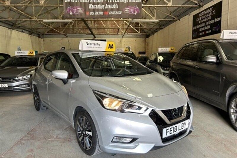 Silver Used 2018 Nissan Micra Acenta Hatchback | £6,997 (Fair price) - Image 1/1