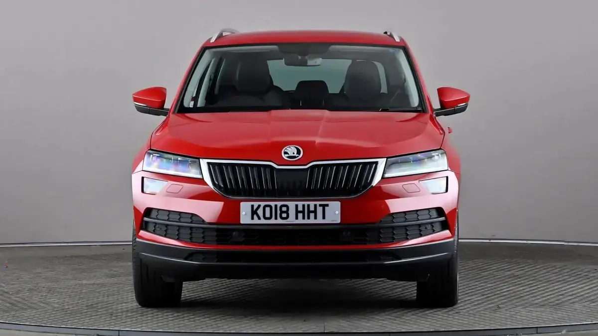 Used Skoda Karoq SE L 150 HP (110 kW) 2018 Red SUV
