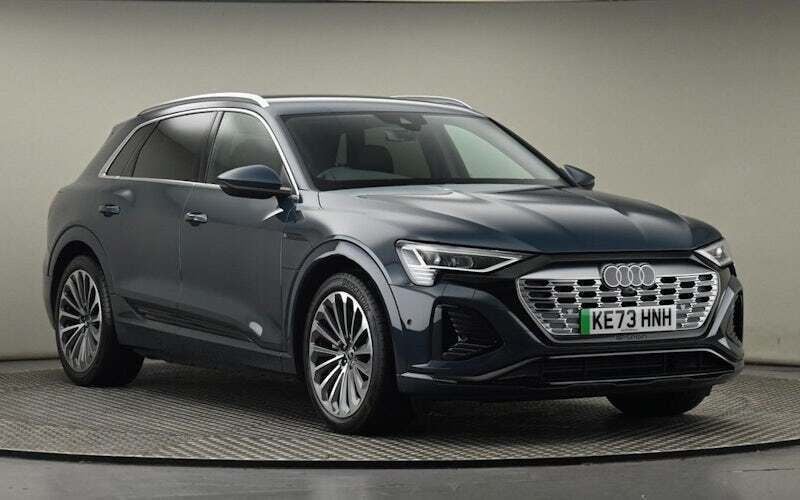 Blue Used 2024 Audi Q8 e-tron S-Line SUV | £45,000 (Good price) - Image 1/4