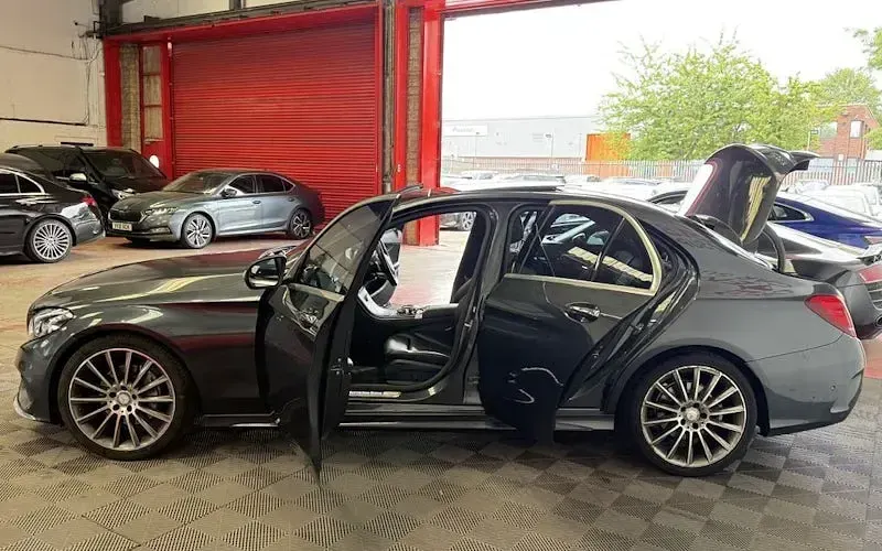 Used Mercedes C220 AMG line 170 HP (125 kW) 2016 Grey Sedan
