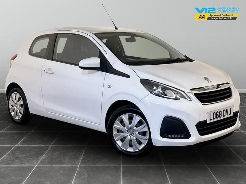 White Used 2019 Peugeot 108 Active Hatchback | £4,795 (Good price) - Image 1/2