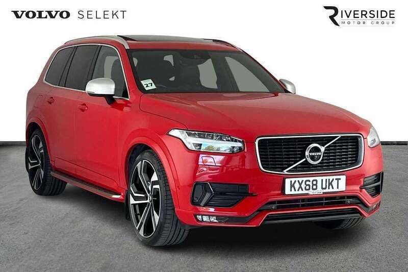Passion red Used 2018 Volvo XC90 R-Design SUV | £30,990 (Expensive) - Image 1/4