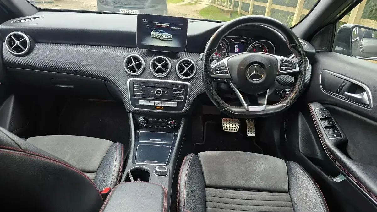 Used Mercedes A200 AMG line 156 HP (114 kW) 2018 Grey Hatchback