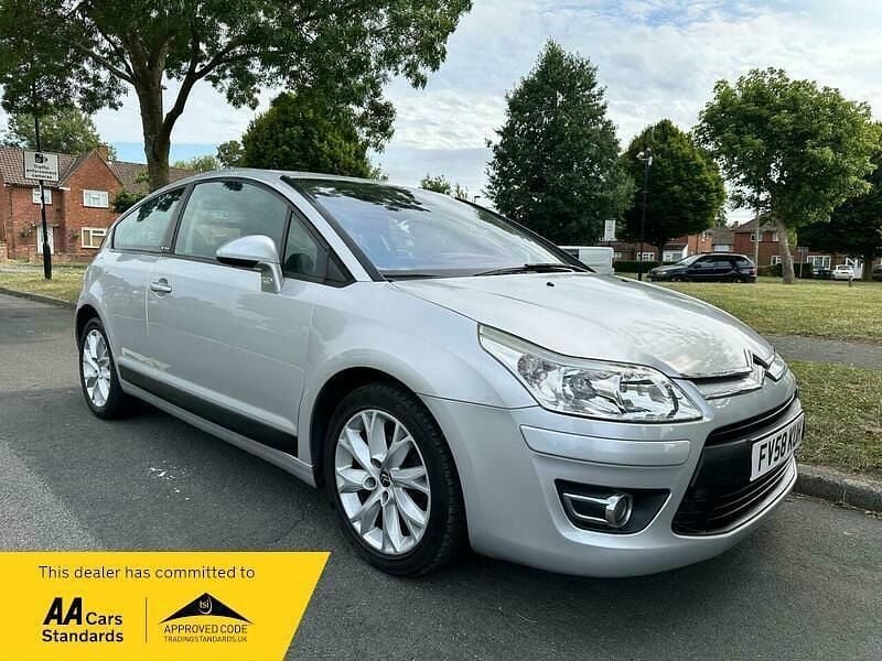 Silver Used 2009 Citroën C4 VTR Sport Coupe | £2,745 (Fair price) - Image 1/4
