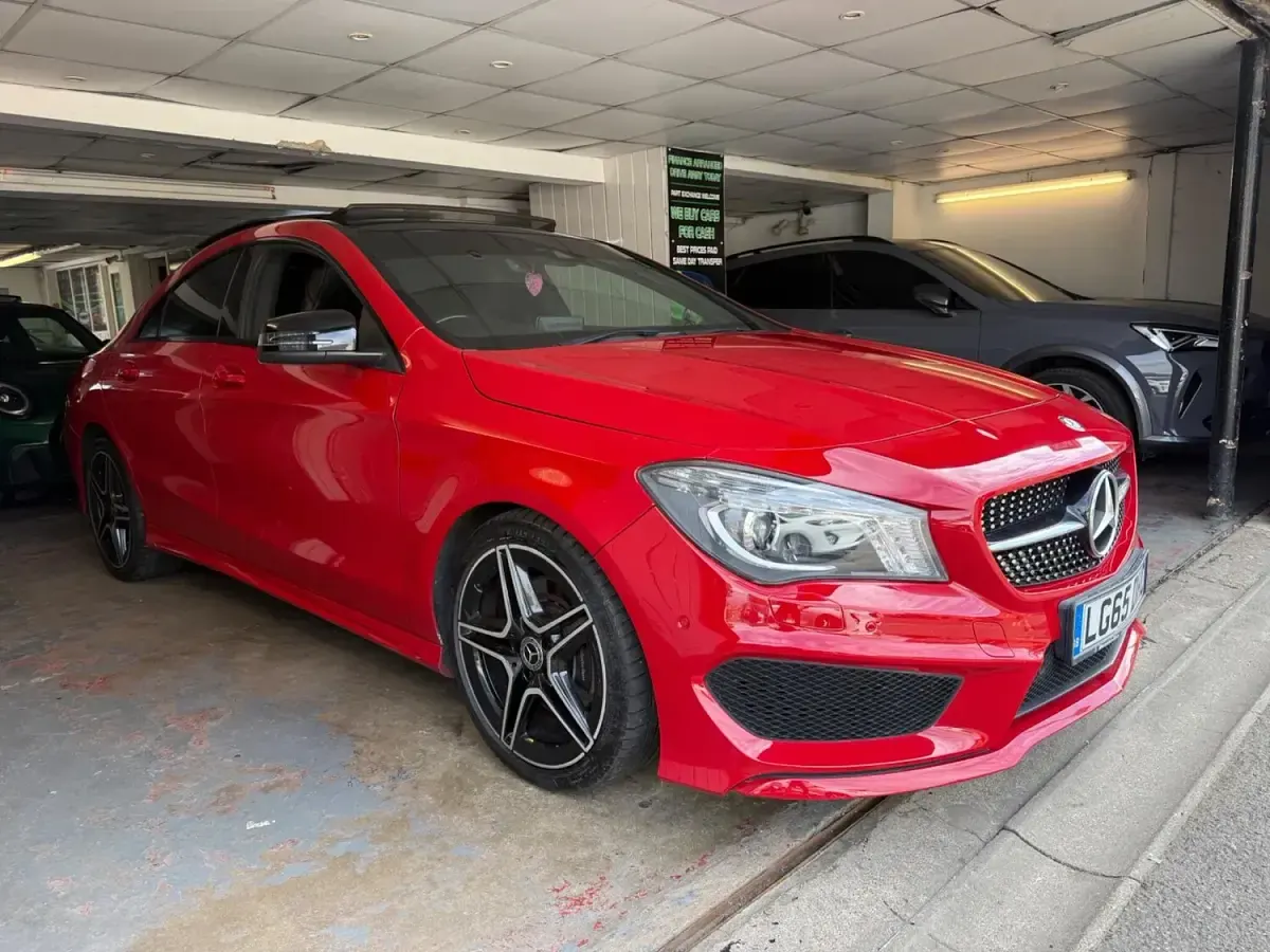 Used Mercedes CLA220 AMG 177 HP (130 kW) 2015 Red Coupe