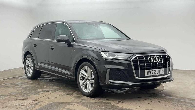Black Used 2022 Audi Q7 S-Line SUV | £39,950 (Good price) - Image 1/4