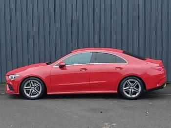 Used Mercedes CLA200 AMG line 163 HP (119 kW) 2019 Red Coupe