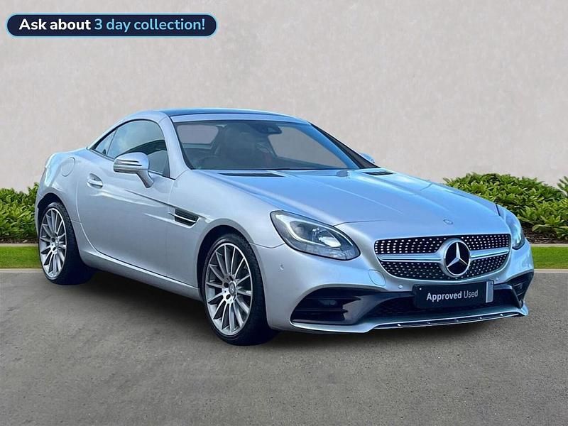 Silver Used 2016 Mercedes SLC200 AMG line Cabriolet | £14,700 (Fair price) - Image 1/4