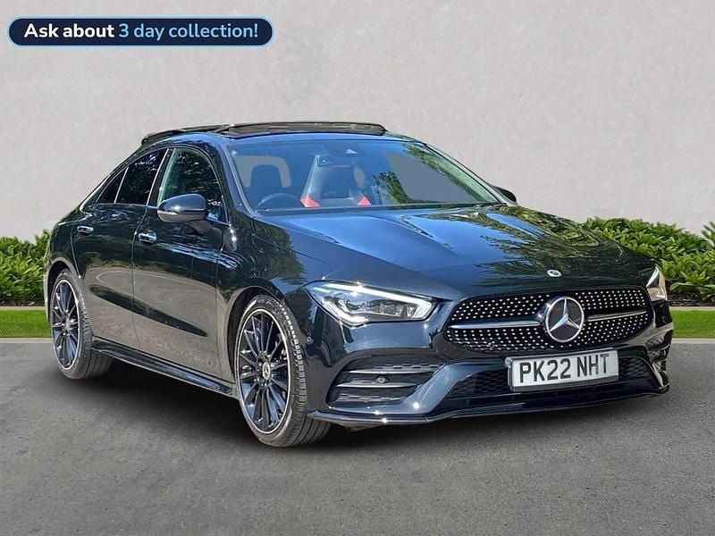 Black Used 2022 Mercedes CLA180 AMG Line Premium Plus Sedan | £28,861 (A bit pricey) - Image 1/4