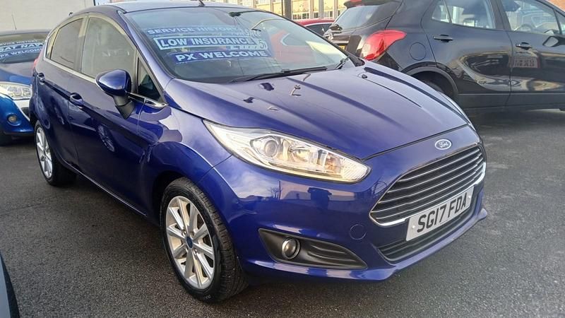 Used Ford Fiesta Titanium 2017 Blue Hatchback