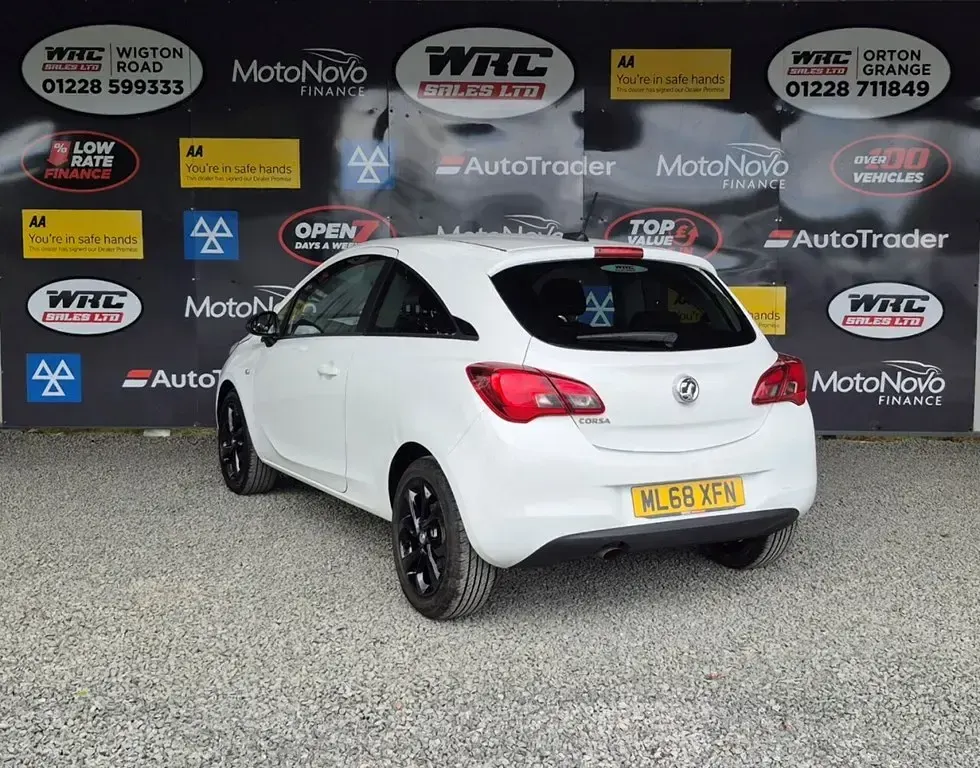 Used Vauxhall Corsa Sport 90 HP (66 kW) 2018 White Hatchback