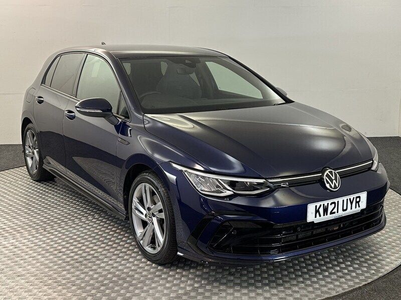 Blue Used 2021 VW Golf VIII R-line Hatchback | £21,130 (Fair price) - Image 1/4
