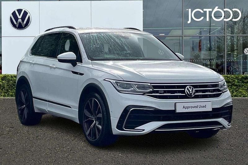 White Used 2023 VW Tiguan R-line SUV | £29,715 (Fair price) - Image 1/4