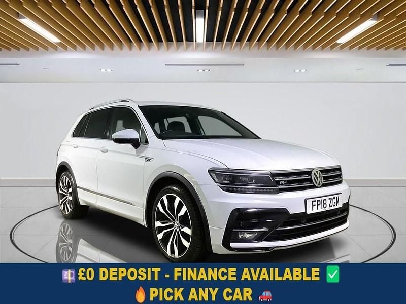White Used 2018 VW Tiguan R-line SUV | £17,599 (Fair price) - Image 1/4