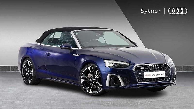 Blue Used 2021 Audi A5 Cabriolet Comfort Cabriolet | £36,500 - Image 1/4