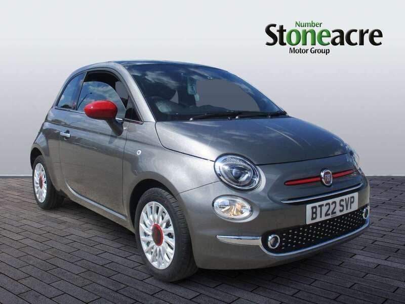 Grey Used 2022 Fiat 500 Red Hatchback | £9,995 (Fair price) - Image 1/4