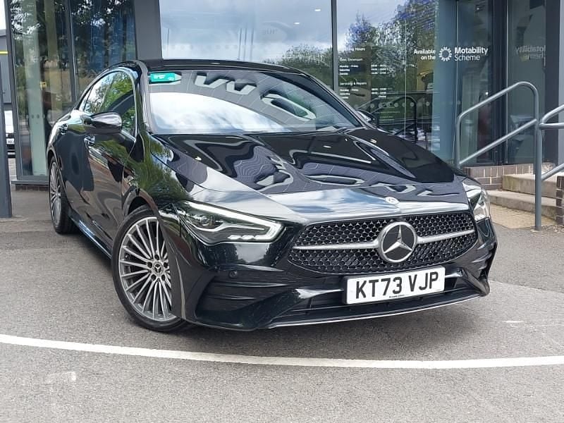 Black Used 2023 Mercedes CLA220 AMG Line Premium Sedan | £29,498 (Fair price) - Image 1/4