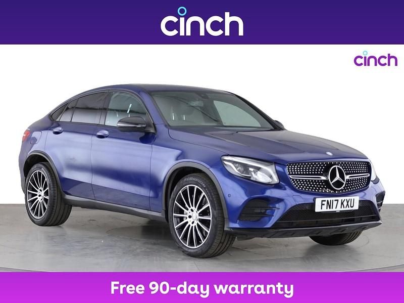 Blue Used 2017 Mercedes GLC250 AMG Line Premium SUV | £20,199 (Fair price) - Image 1/3