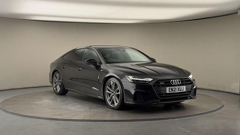 Vesuvius gray metallic/vesuvius gray metallic Used 2021 Audi A7 Sportback Black Edition Hatchback | £32,650 (Expensive) - Image 1/4