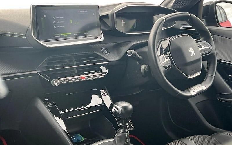 Used Peugeot 208 GT-line 102 HP (75 kW) 2020 Red Hatchback