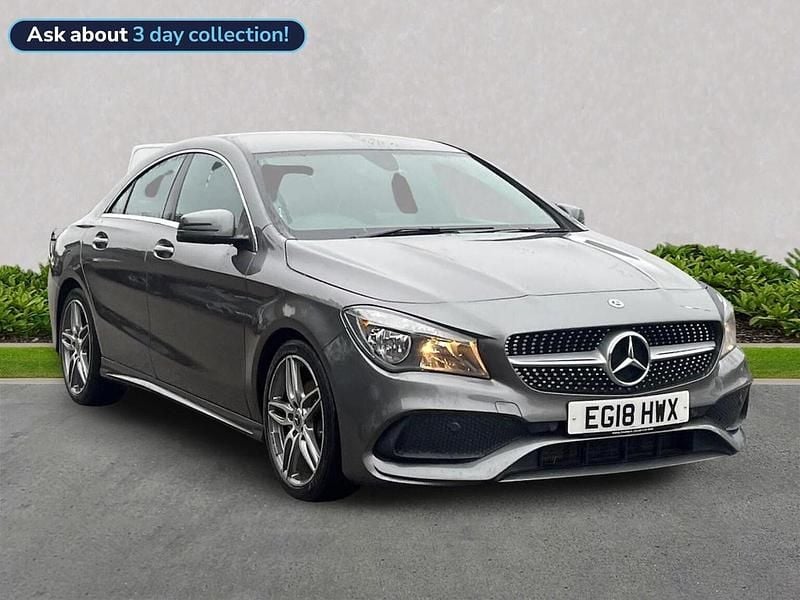 Grey Used 2018 Mercedes CLA180 AMG line Sedan | £10,899 (Fair price) - Image 1/4