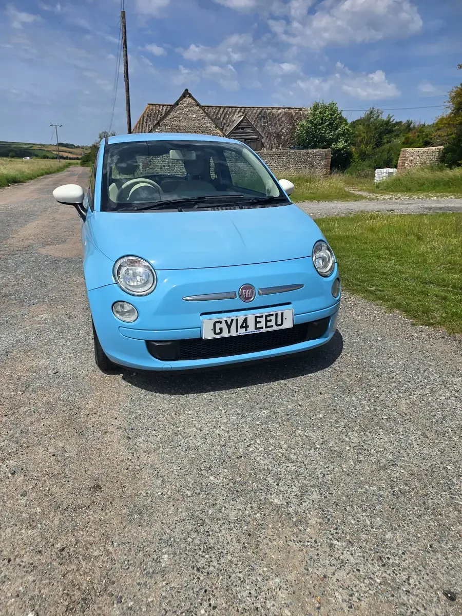 Used Fiat 500 69 HP (50 kW) 2014 Blue Hatchback