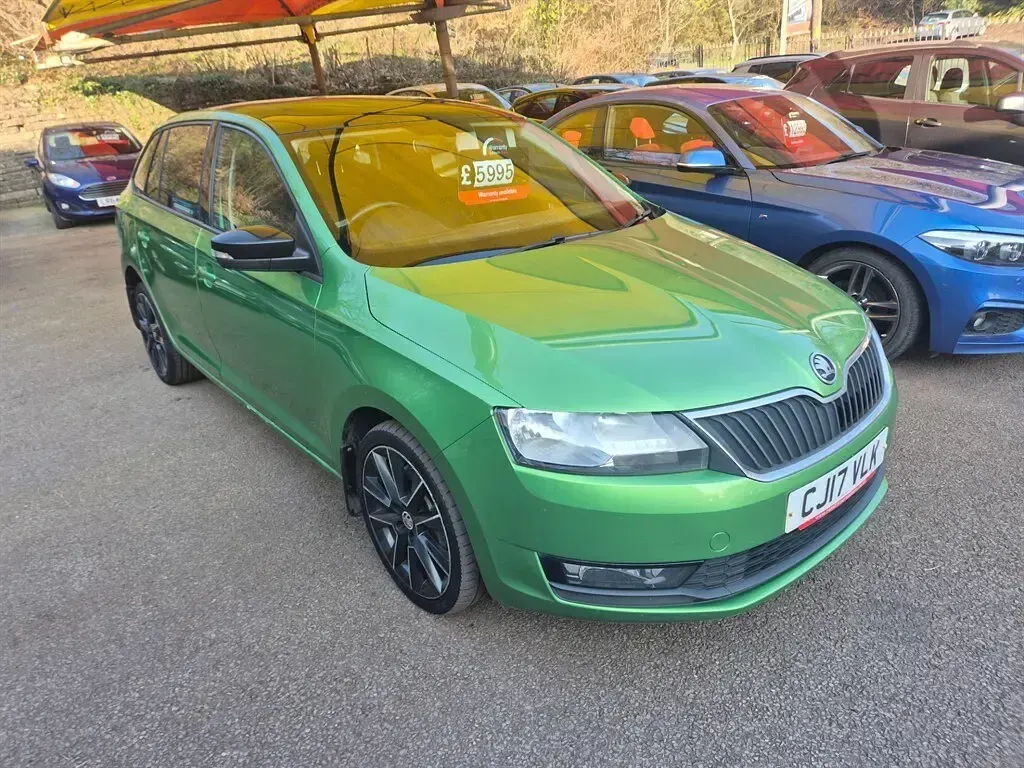 Used Skoda Rapid Sport 110 HP (80 kW) 2017 Green Hatchback
