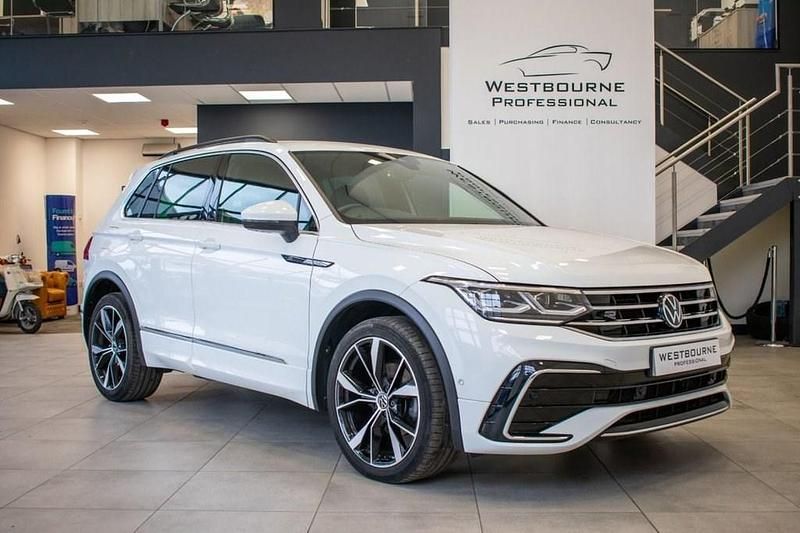 White Used 2022 VW Tiguan R-line SUV | £27,980 (A bit pricey) - Image 1/3