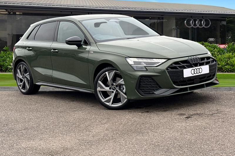 Green New 2025 Audi A3 Sportback Black Edition Hatchback | £34,690 (Good price) - Image 1/4