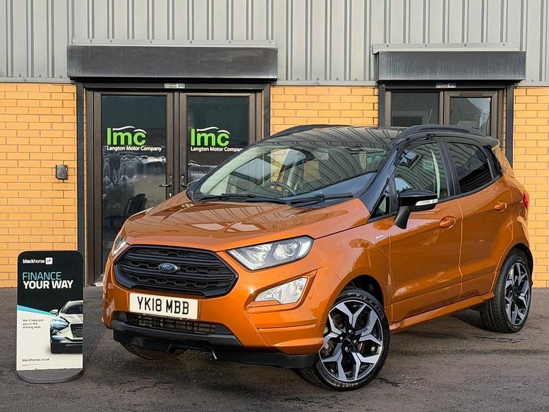 Orange Used 2018 Ford Ecosport ST-Line SUV | £9,195 (Fair price) - Image 1/3