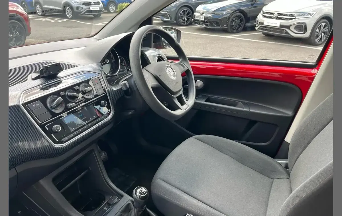 Used VW up! Black Edition 65 HP (47 kW) 2021 Red Hatchback