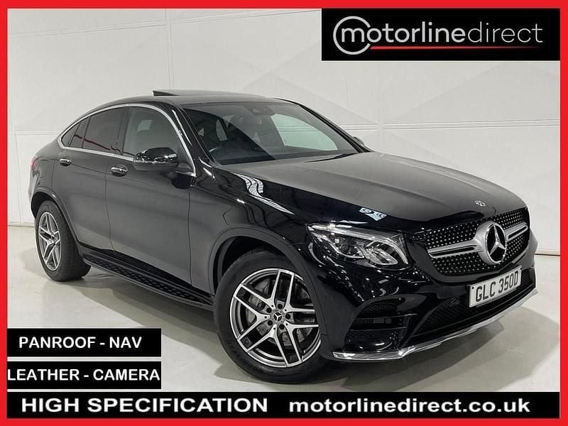 Black Used 2017 Mercedes GLC350 AMG line Coupe | £23,975 (Fair price) - Image 1/4