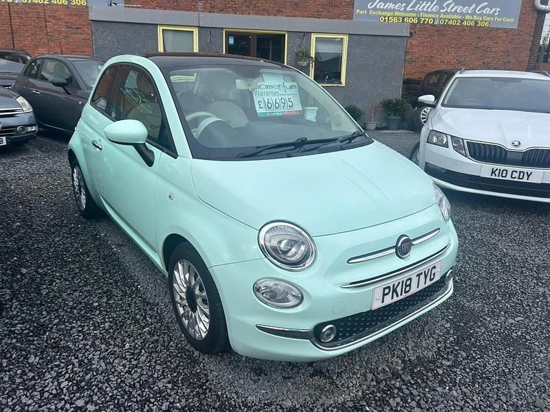 Used Fiat 500 Lounge 69 HP (50 kW) 2018 Green Hatchback