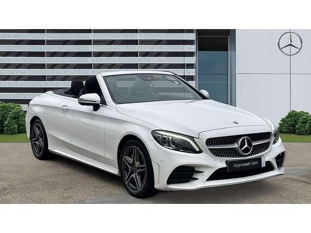 White Used 2022 Mercedes C300 AMG Line Premium Plus Cabriolet | £30,000 (A bit pricey) - Image 1/4