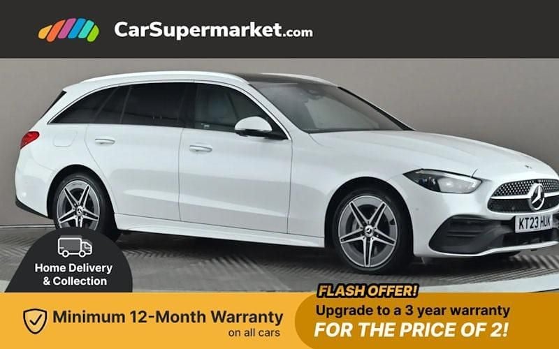 Used 2025 Mercedes C300e AMG Line Premium Plus Estate | £28,497 (Super price) - Image 1/3